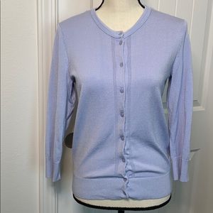 Ellen Tracy Lavender Cardigan Sweater